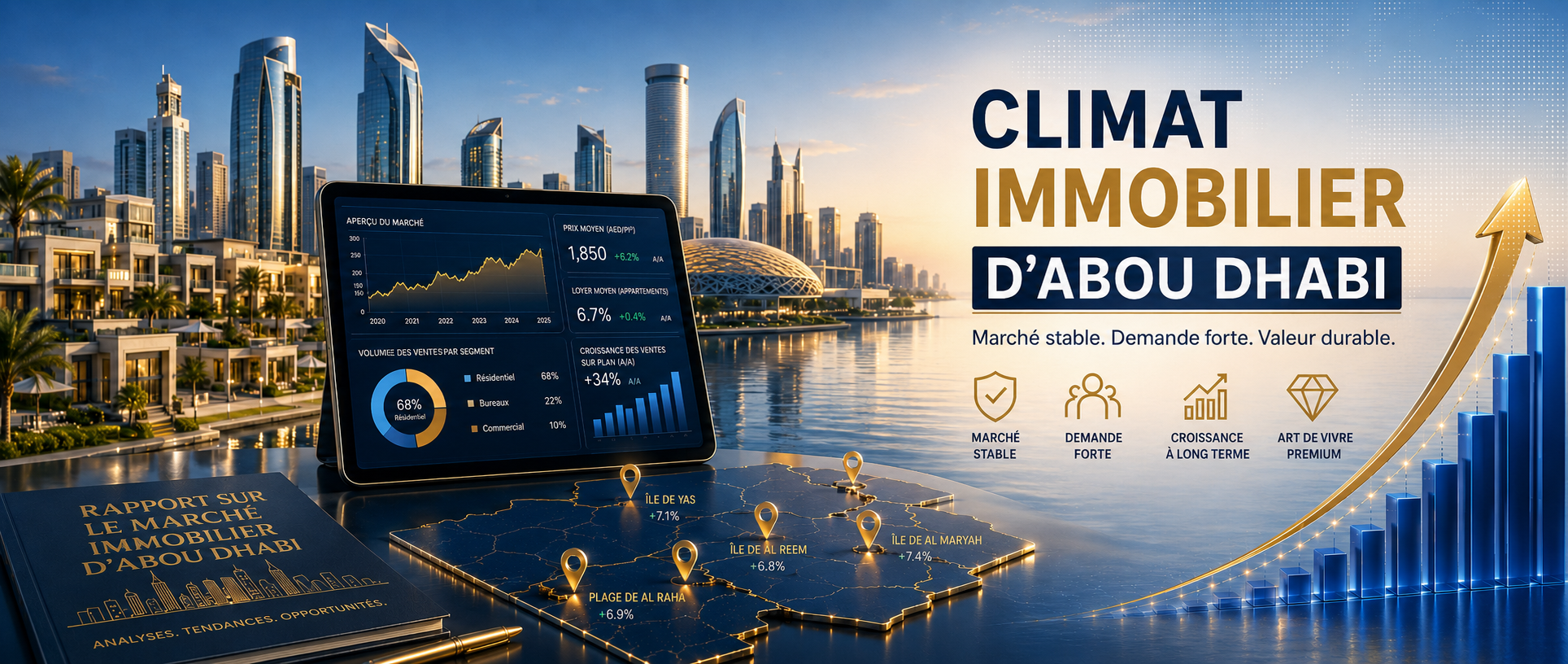 Le marché immobilier d’Abu Dhabi : la capitale stable qui n’a pas vacillé