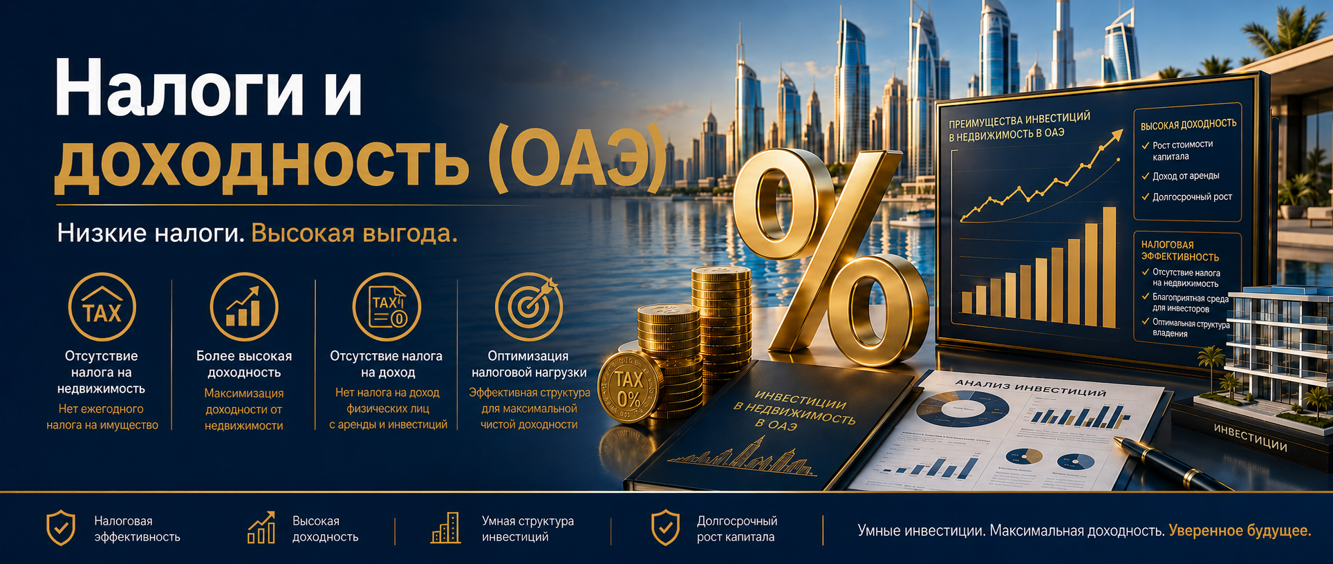 0% налога. Без подвоха. Долгосрочное преимущество ОАЭ, выдерживающее любой цикл