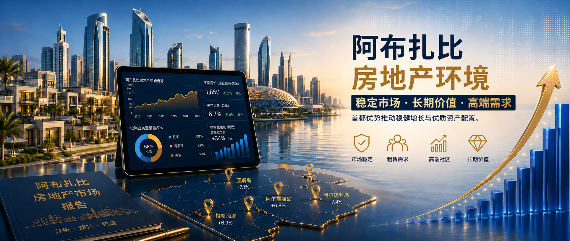 阿布扎比房地产市场：没有动摇的稳健首都