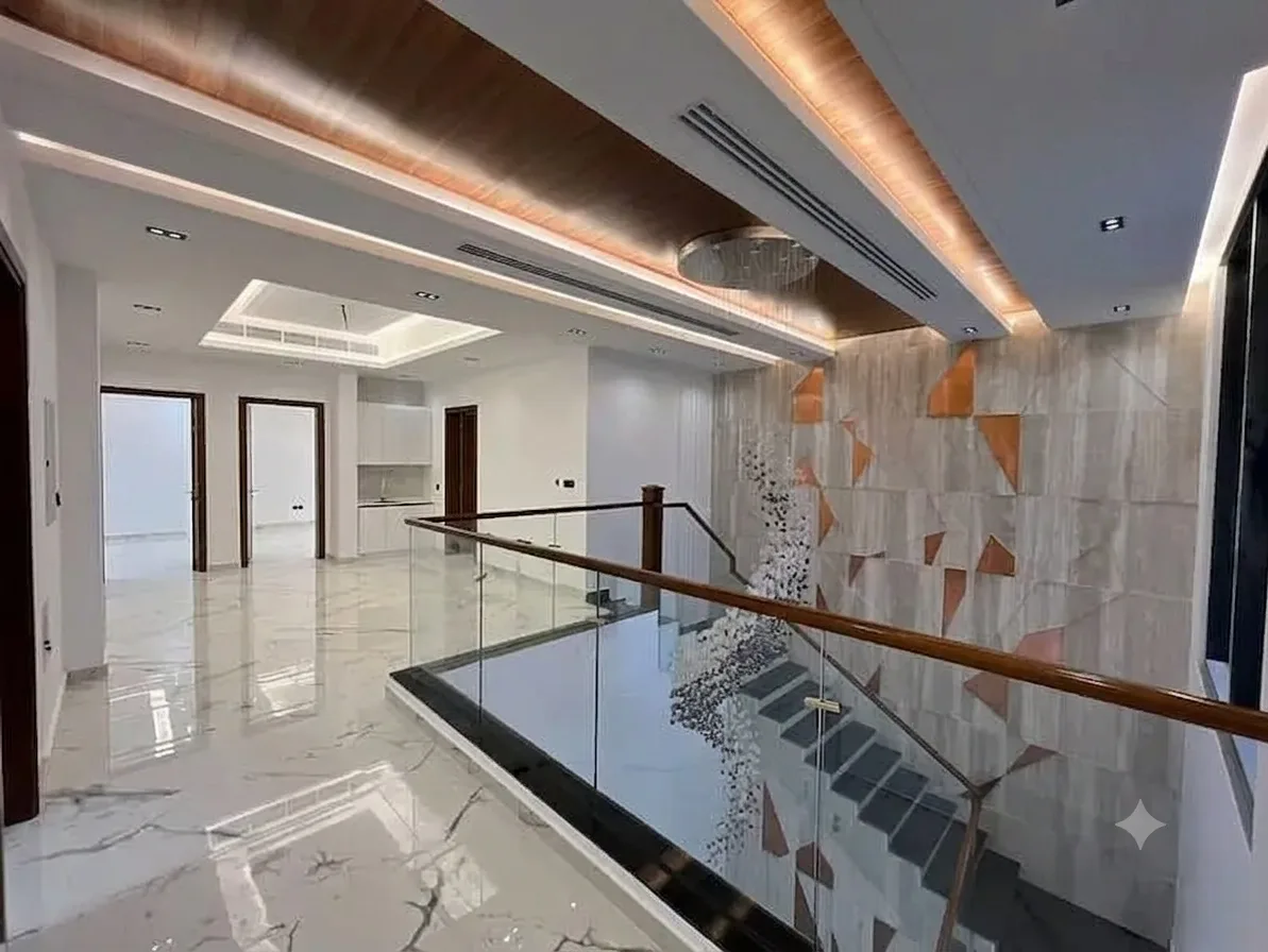 White & Brown-Themed 5-Bedroom Villa