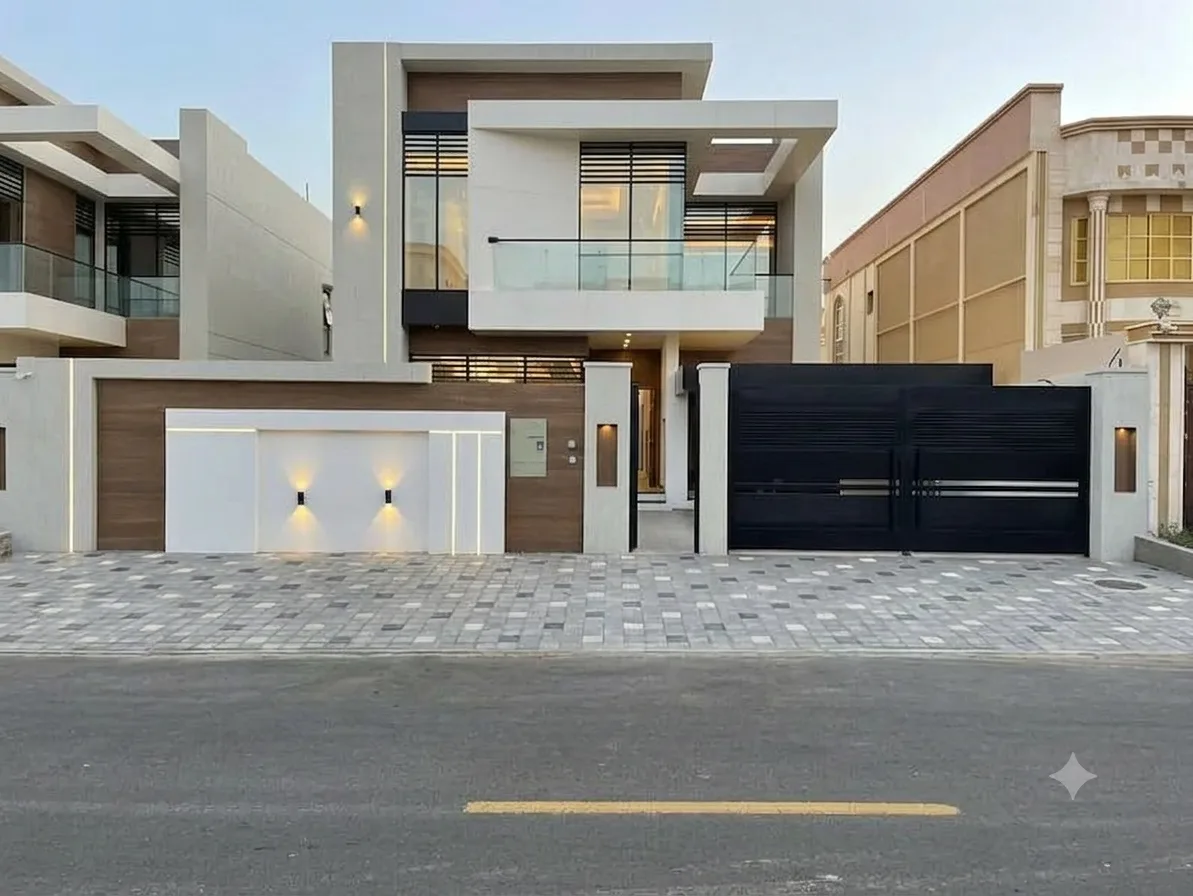White & Brown-Themed 5-Bedroom Villa